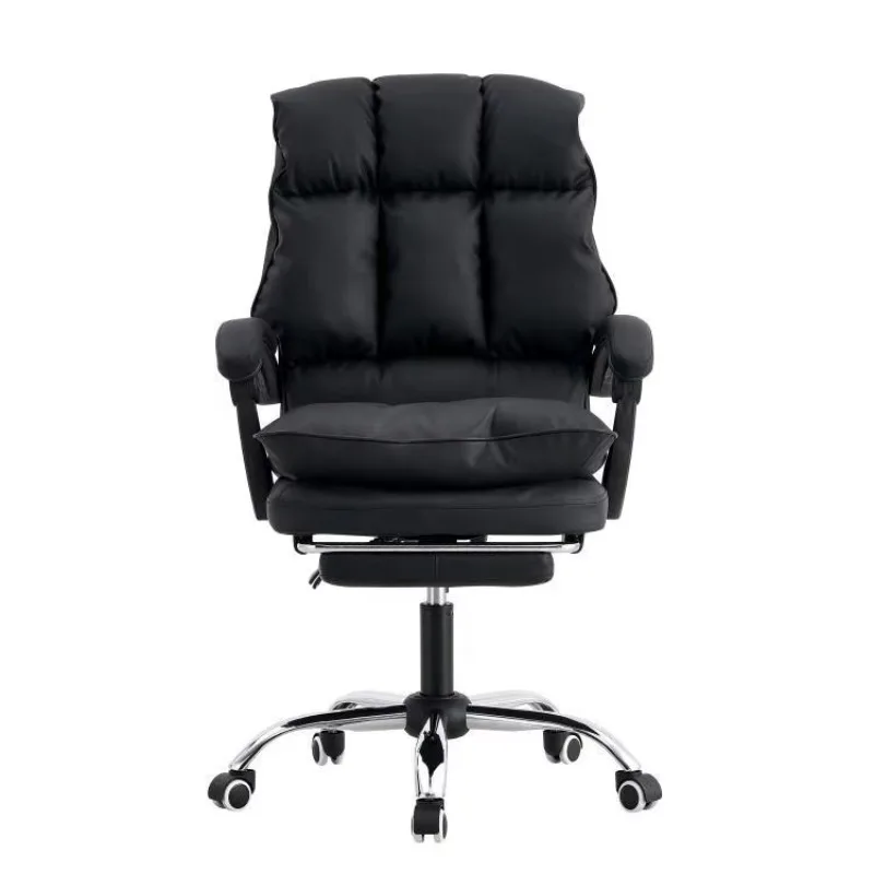 New Arrival Cheap Leather Office Chair Executive Heavy Duty Office Computer Chair With Footrest Factory Price