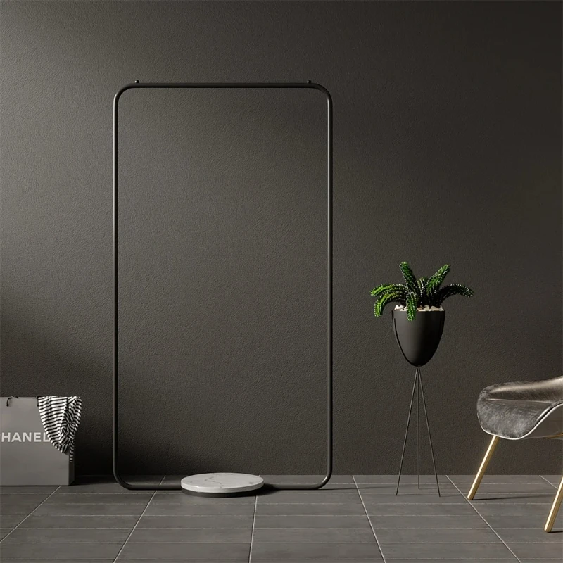 

Luxury Metal Coat Rack: Minimalist Floor-Standing Design, Movable Between Bedroom & Entryway for Elegant Storage & Stylish Decor