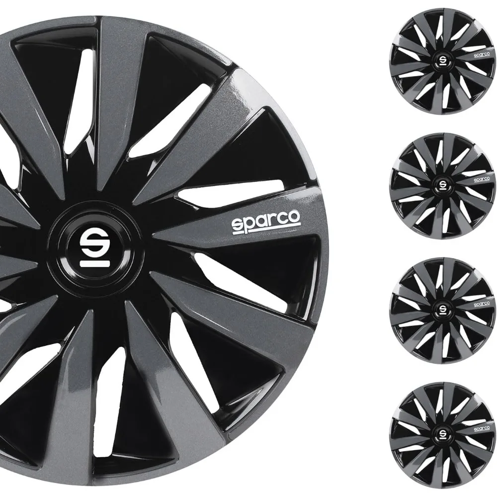 

SPC1591BKGR Wheel Covers Lazio 15-inch Black/Grey