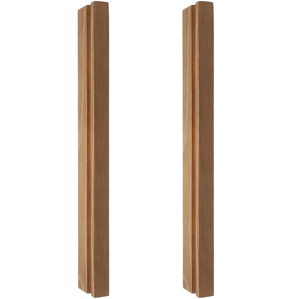 

2 Pcs Vinyl Record Rack Stand Holder Wood Wall-mounted Desktop CD Storage Wooden