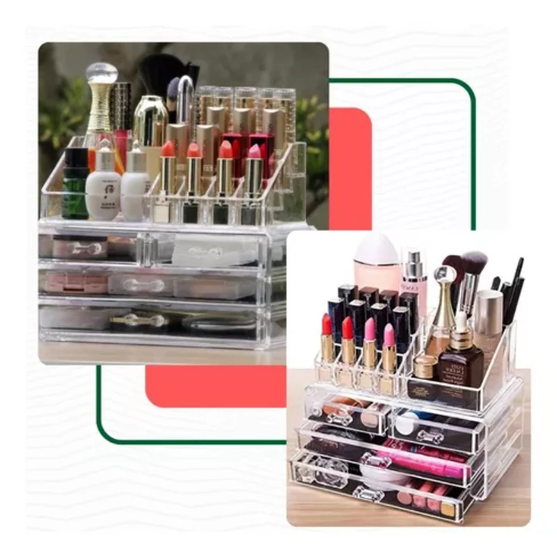 Acrylic Makeup Organizer 20 Partitions Cosmetic Makeup Door Makeup