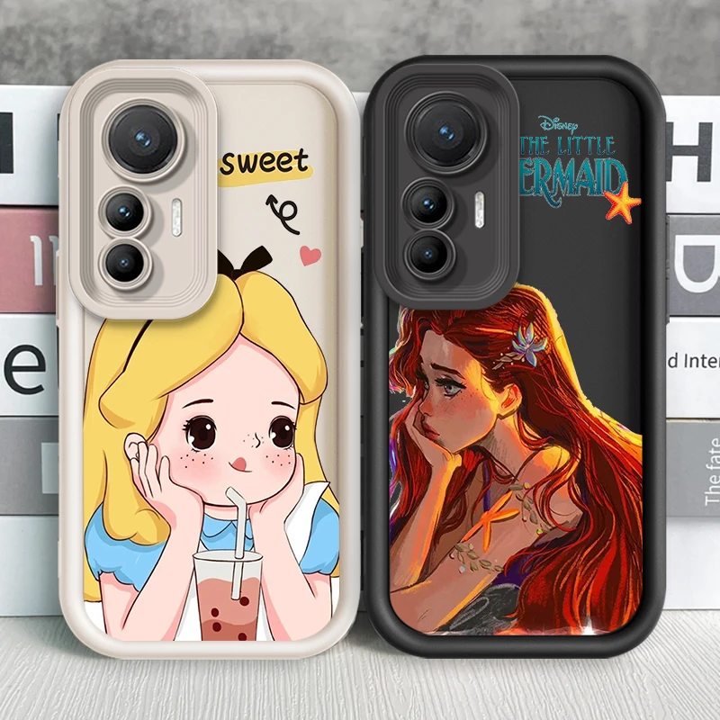 Disney Princess Cute Eye Ladder For Xiaomi MI 14 12T 11 Lite Poco M3 X5 X4 F5 F4 F3 F2 GT Pro 5G Soft Phone Case