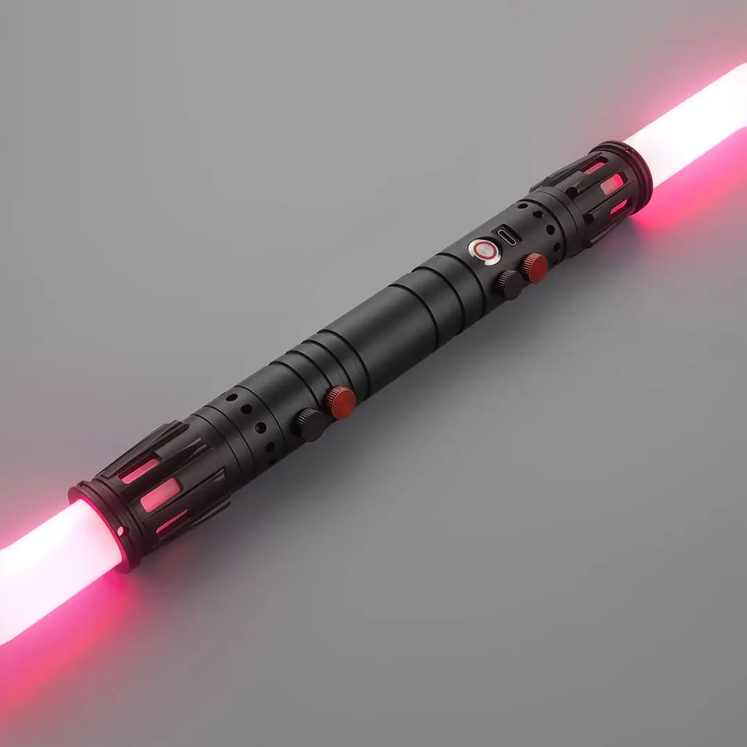 

DamienSaber Xeno3.0 Pixel Lightsaber Double Blades Sensitive Smooth Swing Light Saber FOC Heavy Dueling Metal Hilt Bluetooth