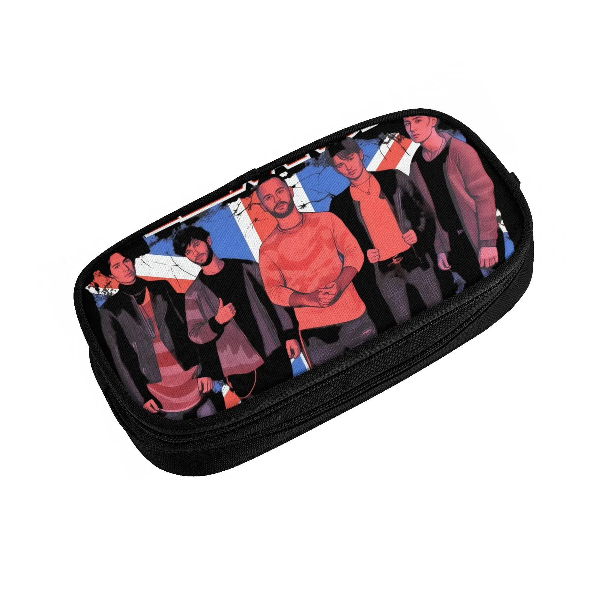 English Rock Band Asking Alexandria  School Pencil Case Girls Boys Large Capacity  Pencil Pouch Students Stationery