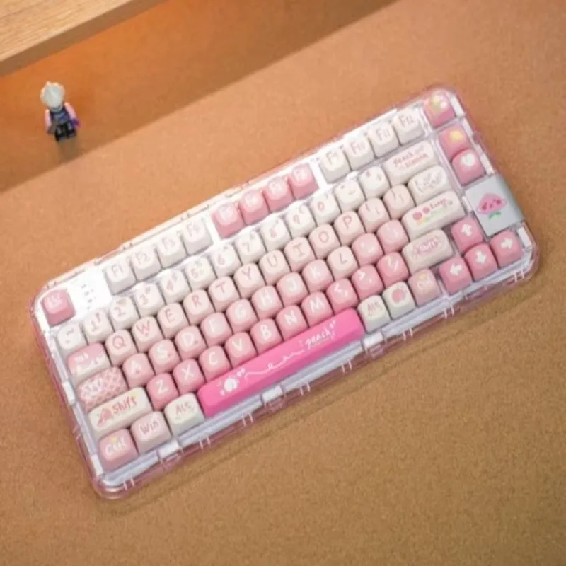 104 + 30 key original personalized keycap full five-sided PBT hot sublimation fresh and cute healing adaptation mechanical keyca