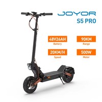 JOYOR S5 Pro ABE Electric Scooter Foldable 500W Motor 48V 26Ah Battery 20km/h Speed 90km Range 10'' Tires Adult E-Scooter