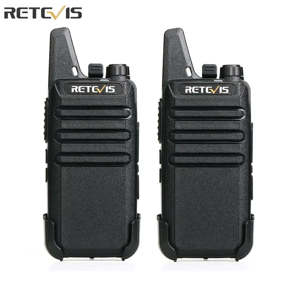 Retevis RT622 Mini Walkie Talkie 2 szt VOX USB PMR 446 FRS Przenośna dwukierunkowa stacja radiowa bez licencji dla restauracji i handlu detalicznego