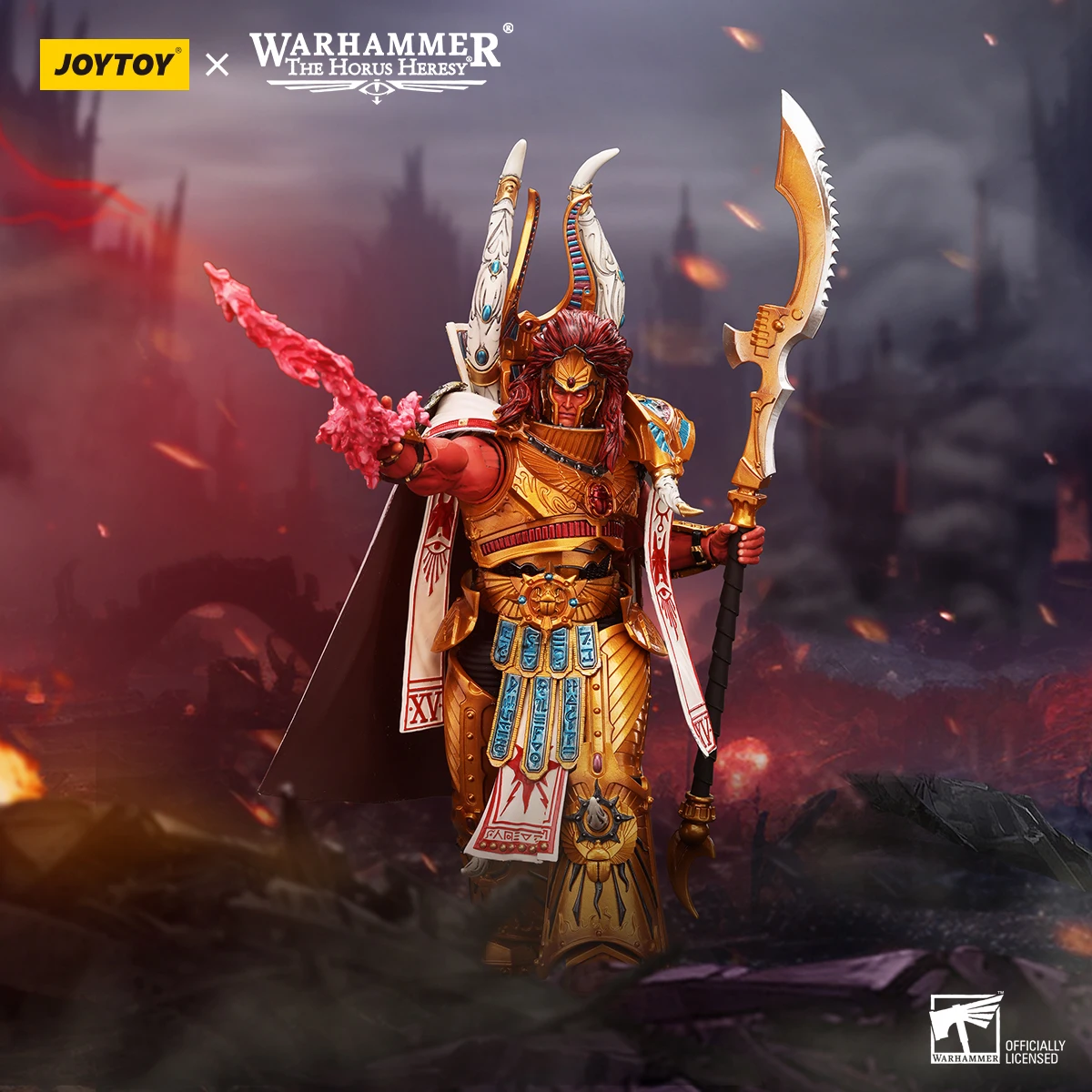 JOYTOY Warhammer 40K 1/18 عمل الشكل ألف أبناء ماغنوس الأحمر بريمارك من الفيلق الخامس عشر شخصيات كرتونية نموذج اللعب