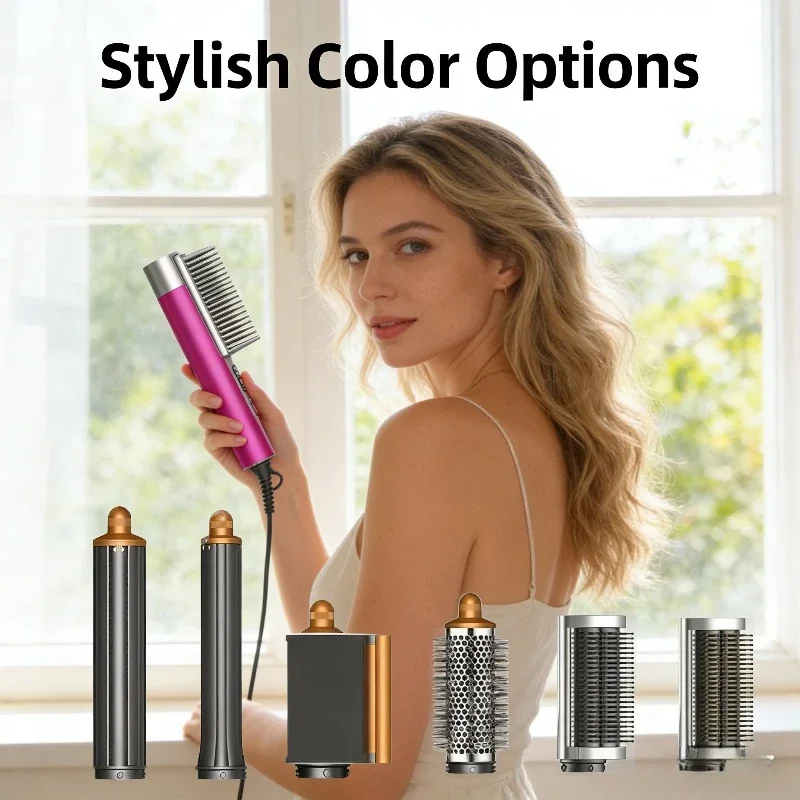 

6 IN1 Multi Hair Styler, 1300W High Power, Combines Drying, Straightening and Curling Functions, Suitable for Home and Salon Use