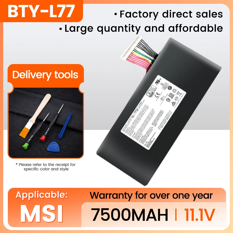 BTY-L77 Laptop Battery For MSI GT72 2QD GT72S 6QF GT72VR WT72 MS-1781 MS-1782 MS-1783 2PE-022CN 2QD-1019XCN 2QD-292XCN