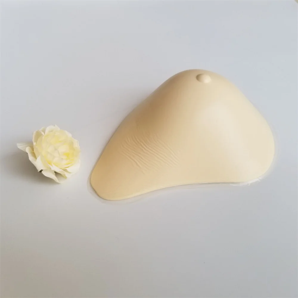 1PC Light Silicone False Breast Fake False Breast Prosthesis Super Silicone Gel Pad Artificial Spiral For Drag Queen Mastectomy