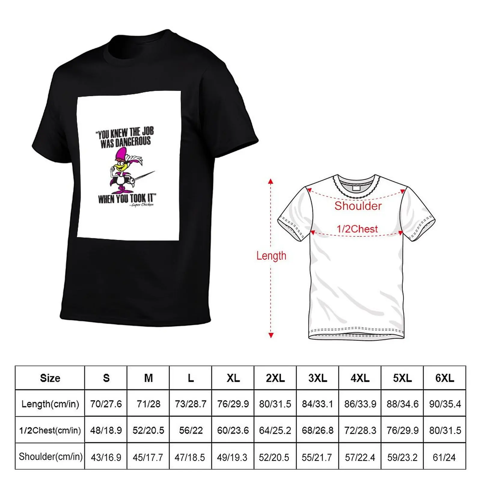 Super Chicken solo Jay Ward Watch Art 60 Chicken T-Shirt baggy shirts cotton graphic tees tee shirts for men