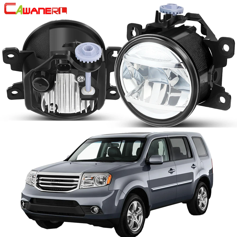 2 X 30W 4000LM Car Front Bumper Fog Light Upgrade LED Fog Driving Lamp White Yellow For Honda Pilot 3.5L V6 2012 2013 2014 2015