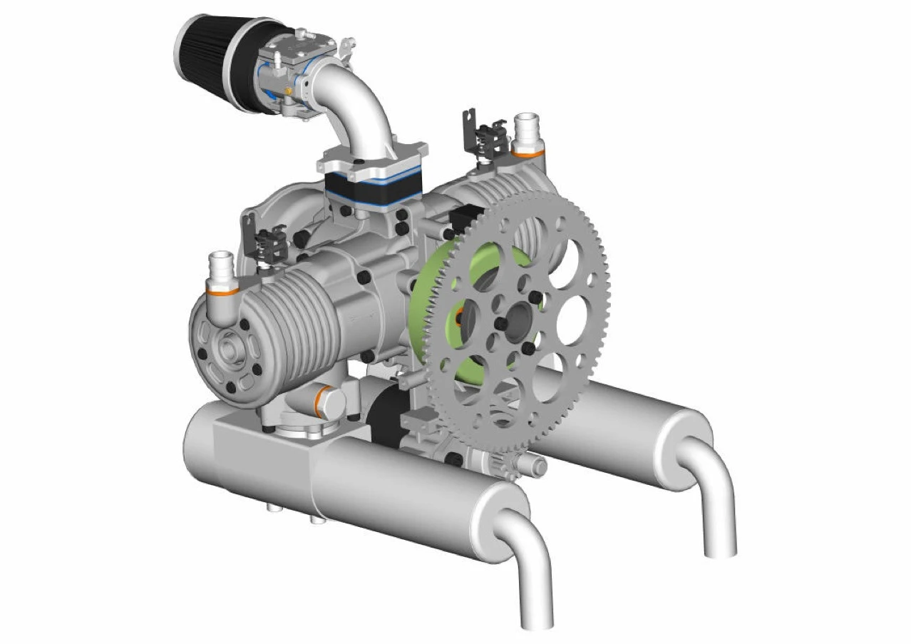 275Cc drone engine, water-cooled, unmanned helicopter engine