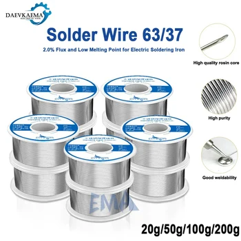 ลวดบัดกรี 25/75 20-200g ดีบุกสะอาด Rosin Core 0.8/1.0 มม.เชื่อมบัดกรีเหล็ก Reel Flux 2% 1-5pcs อิเล็กทรอนิกส์ลวดบัดกรี