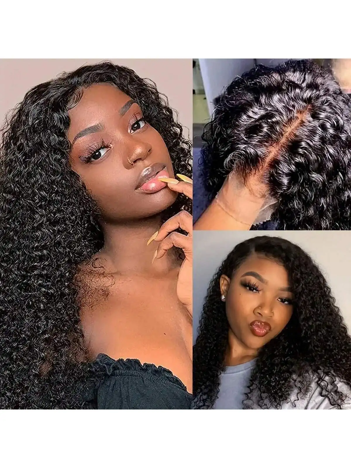 

Curly Wave Lace Front Wigs Wet Wavy Human Hair 4x4 Lace Wigs For Black Women With Baby Hair Pre Plucked Unprocessed Virgin Hair