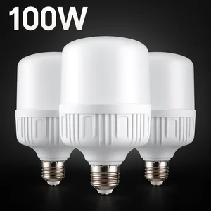 100W E27 LED Bulb 220V No Flicker High Brightness White Light Eye Protection Energy Saving Lamp High Heat Dissipation Design