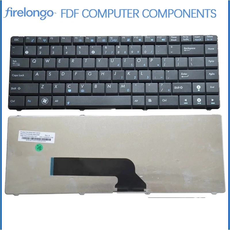 For ASUS K40AB K40IN K40AF X8AC X8AI Laptop Keyboard Replacement US Layout