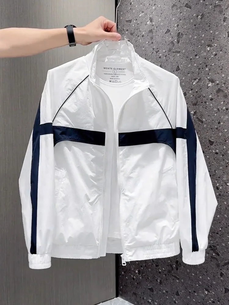 

Американский Sle Молодежный весенне-осенний новый цветной дизайн с воротником-стойкой Jaet Мужская модная повседневная универсальная ткань из быка