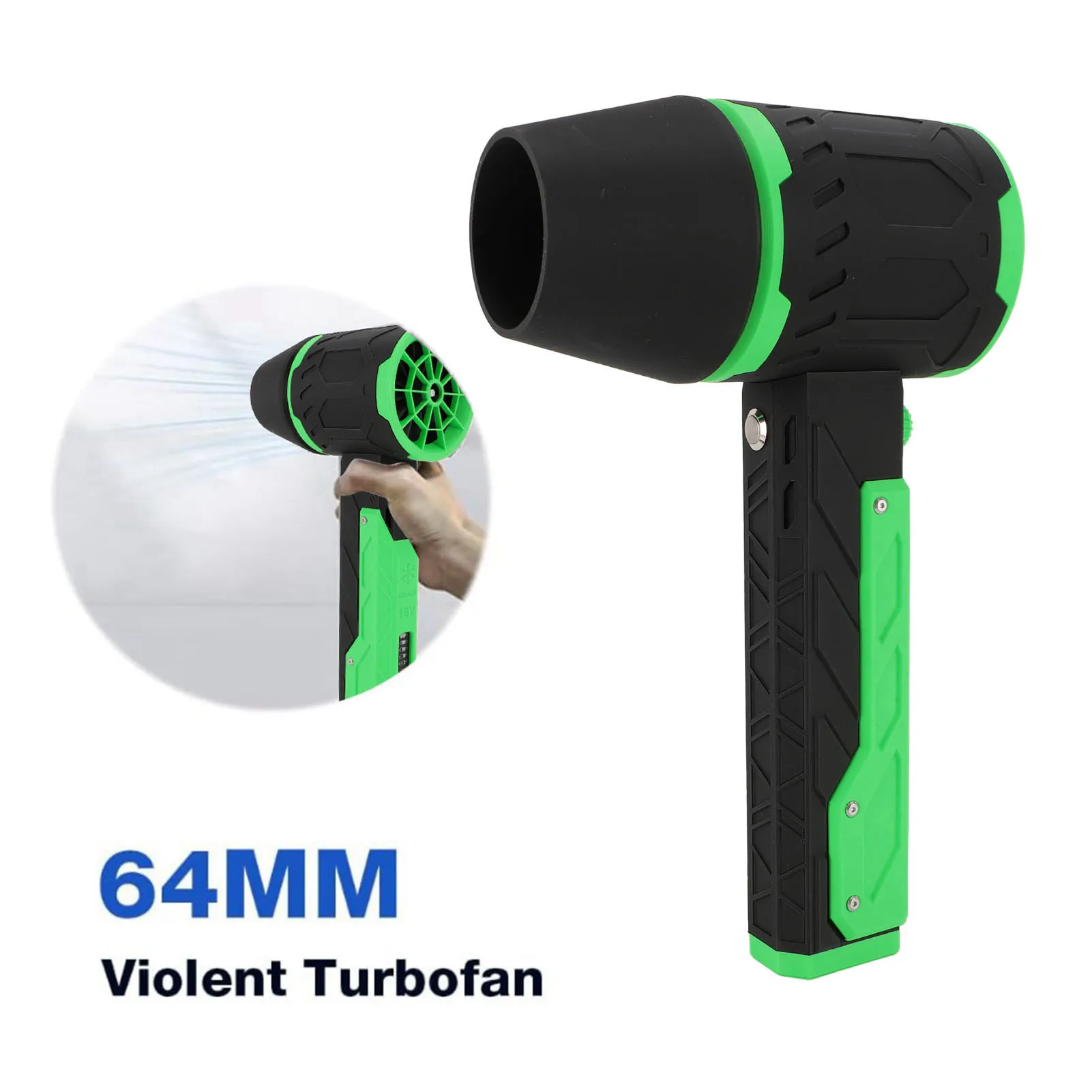 Dry Blower 8000mAh Large Capacity Battery 180000RPM  Turbo Fan Type C Fast Charging 64mm Brushless Motor for Keyboard