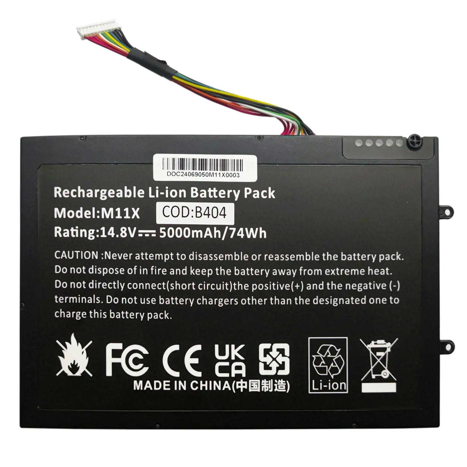 Compatible Battery Notebook Dell Alienware M11x R1 R2 R3 Pt6v8 P18g M14x R1 R2 Pt6v8 P18g