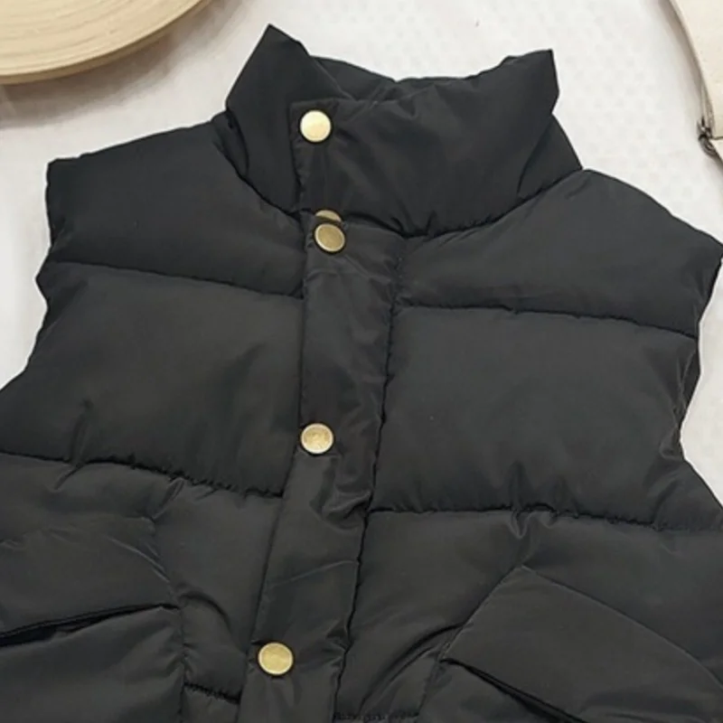 Зимний осенний пуховый жилет для мальчиков и девочек, детский теплый жилет, верхняя одежда, одежда, куртка для младенцев для 1, 2, 3, 4, 5, 6 7 8 лет