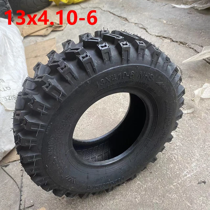 

6-inch vacuum Tyre 13x4.10-6 Tubeless tire Fit For small four-wheel drive 47cc 49cc motorcycle sled ATV Go kart snow plow wheels