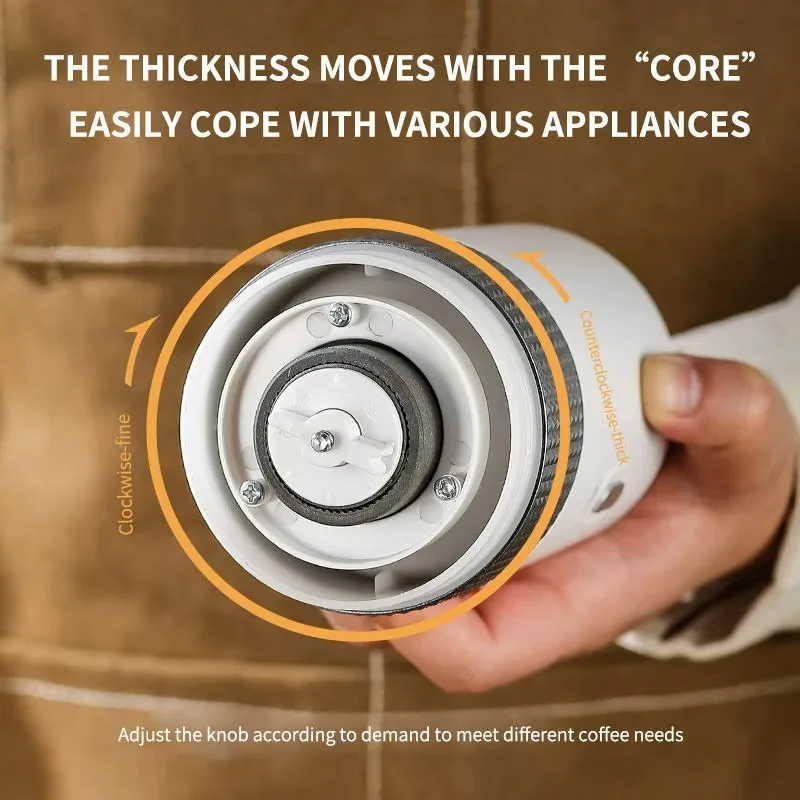 เครื่องบดเมล็ดกาแฟไฟฟ้าแบบพกพา ดีไซน์ใหม่ ขนาดเล็ก พร้อมแคปซูล