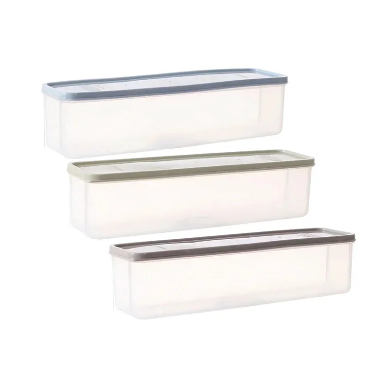 New Noodle Storage Box Long Noodle Preservation Box Plastic Large Size Spaghetti Rectangle Large Capacity Food Sealed Box