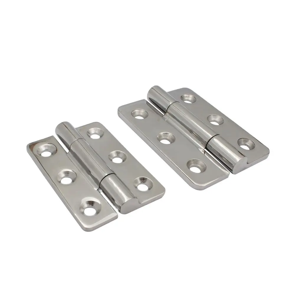 

Stainless Steel Rectangle Hinge High Mirror Door Deck Hinge with 6 Holes 5*70*100mm 10pcs