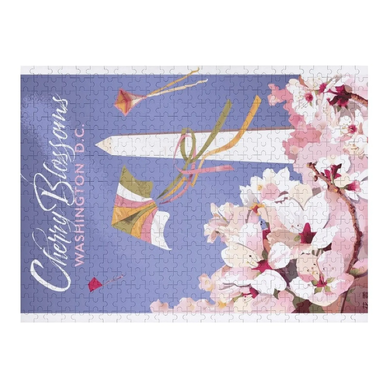 

D.C. Пазл с цветком вишни на заказ, детский подарок, персонализированные идеи подарков, головоломка