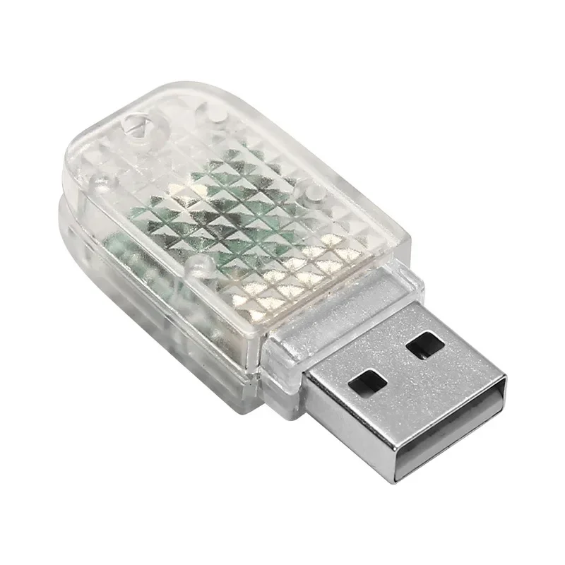 

Многоцветное RGB автомобильное USB-освещение, светодиодное освещение для ритма автомобиля, автомобильное USB-управление звуком, окружающее освещение