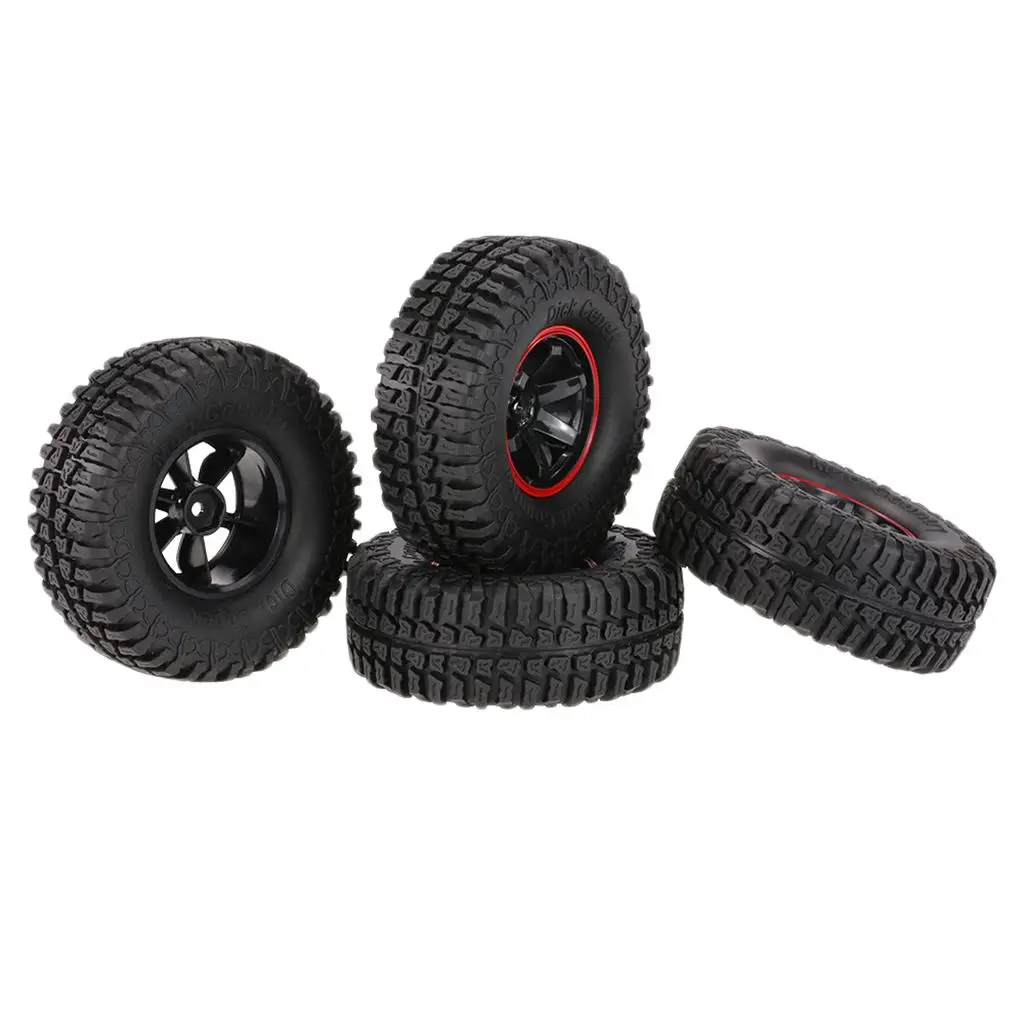 103mm RC crawler Tires with Foam Inserts, Rubber, High Traction, 1.9 inch