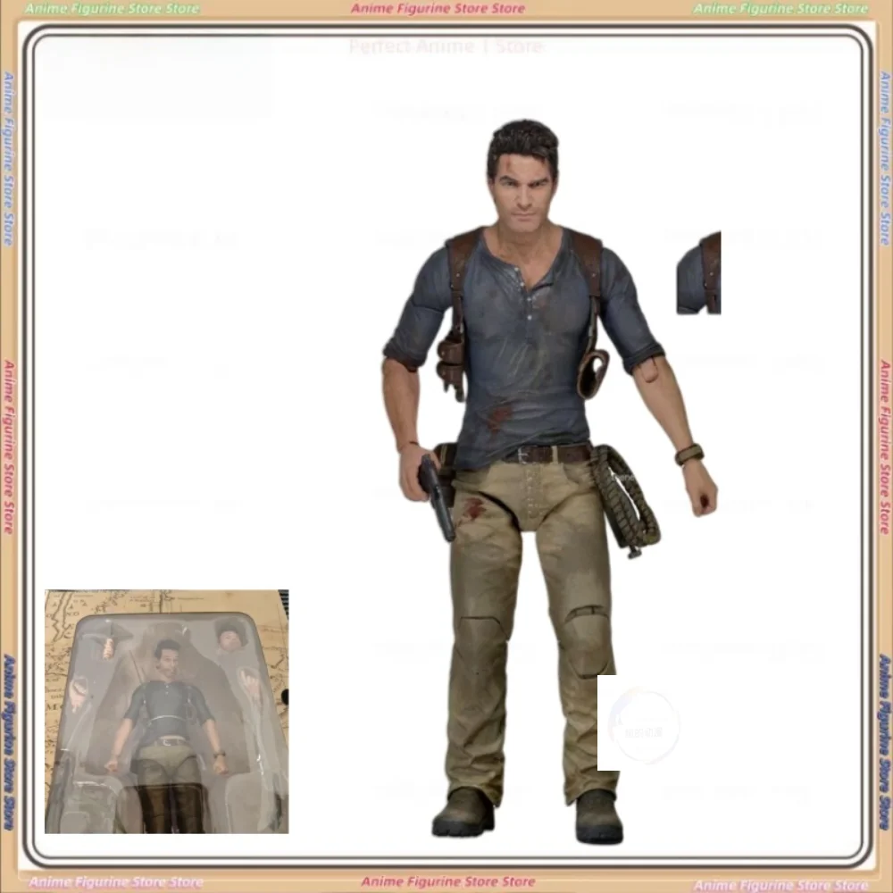 Figura NECA Uncharted 4 A Thief's End NATHAN DRAKE figura de acción modelo juguetes muñeca móvil conjunta regalo de cumpleaños para niños