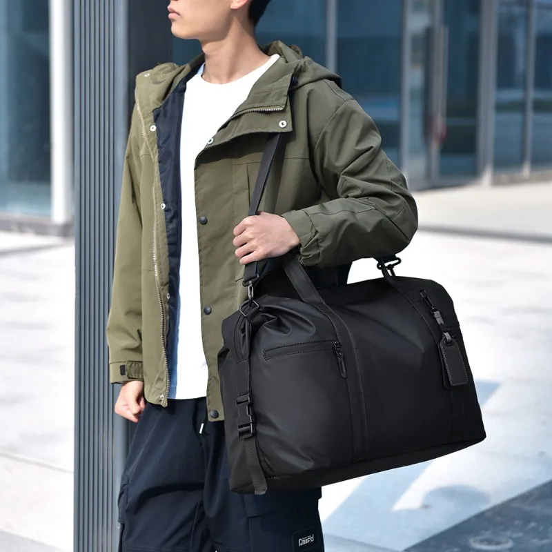 1pcs Oxford Dual Use Crossbody Duffle Bag Large Storage Organizer For Outdoor Workout Business Short Trip
