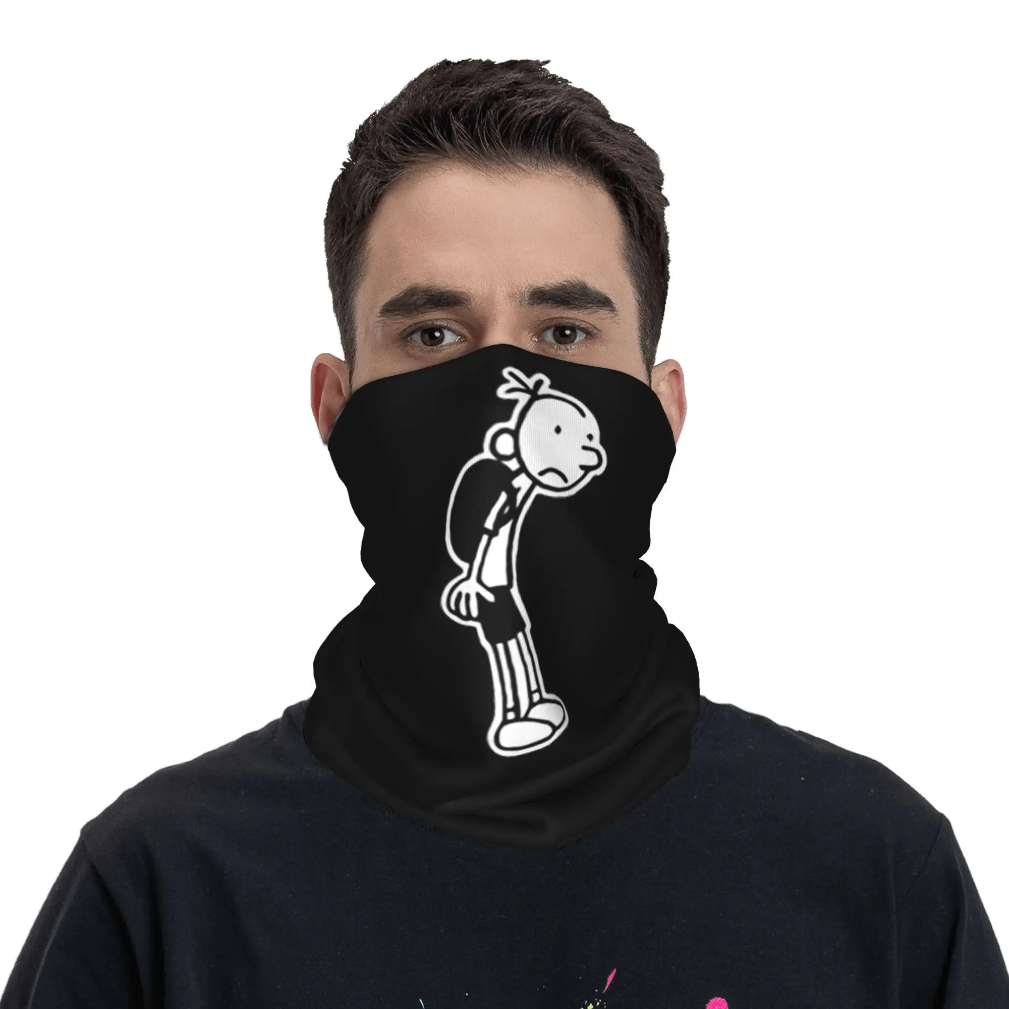 Dagboek van een Wimpy Kid 1-bandana-nekhoes Bedrukte wikkelsjaal Warme hoofddeksels Rijden Unisex Volwassen Winter