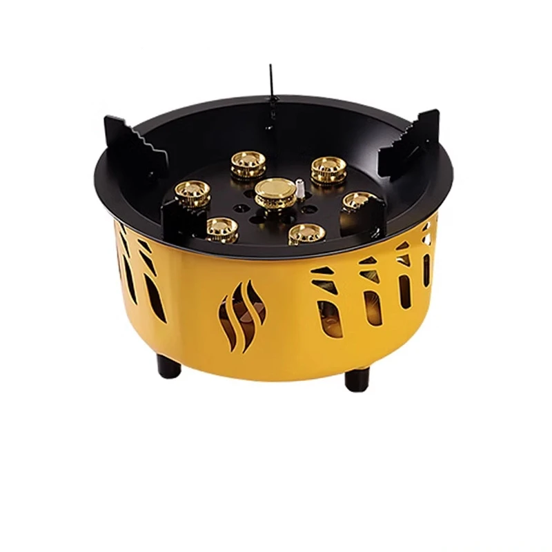 

20000W High Power Windproof Gas Burner 7-Core Strong Fire Power Portable Stove Multipurpose Outdoor Hiking Camping Supplies