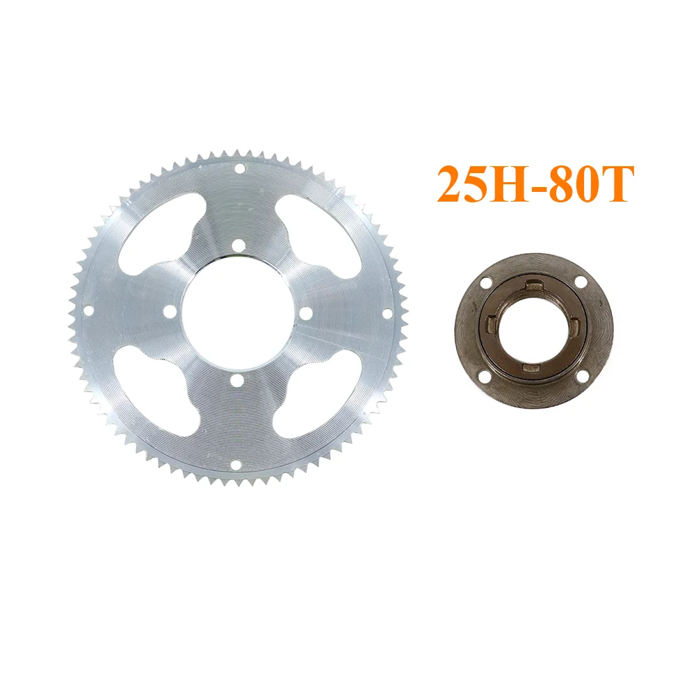25H-80T  Motorcycle Bicycle 165mm Diameter 54mm Inner Bore with Flange Motorbike Scooter Drive Transmission Parts
