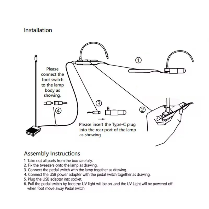 ملاقط رمش Led الأشعة فوق البنفسجية رمش تمديد ضوء مصباح الأشعة فوق البنفسجية لاش تمديد الغراء ضوء مع الملقط الأشعة فوق البنفسجية مصباح رمش 1/2 زجاجة الغراء