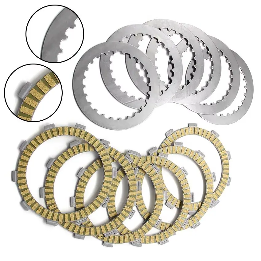 

Motorcycle Clutch Friction Disc Plate Kit For Honda XR250R XR250L XR250 XR350R RD/RE CBF250 XR250SM For MOTO ROMA Geko 300 Quad