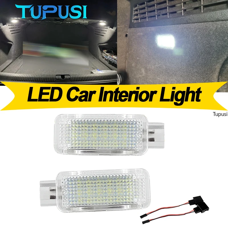 2 قطعة LED Footwell تحت المجاملة الأمتعة لأودي A3 A6 C6 C7 A4 B5 B6 B7 B8 A5 R8 TT Q5 Q7 Q3 A1 A8 S3 صندوق القفازات الخفيفة #1