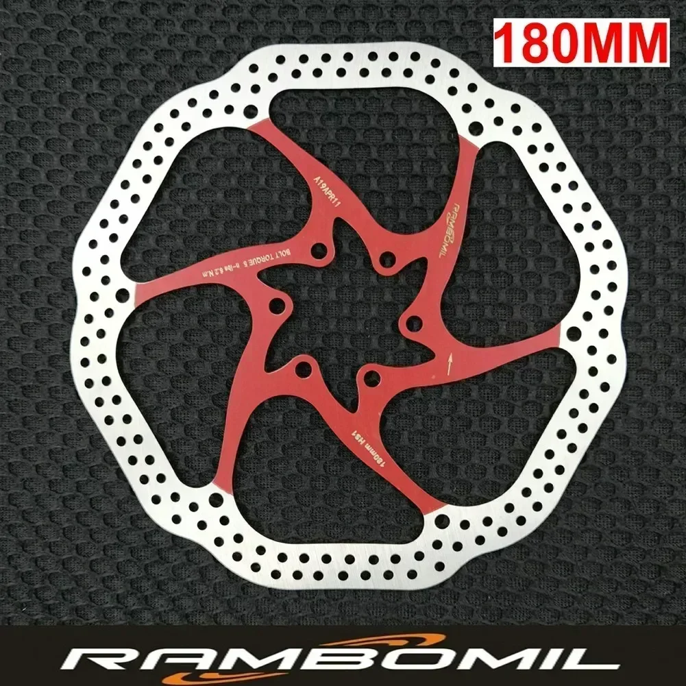 160/180mm Avid HS1 MTB Bicycle Stainless Rotors Disc Bike Brake Rotor 6 Hole CNC Engraving Brake Pad Cycling Accessories