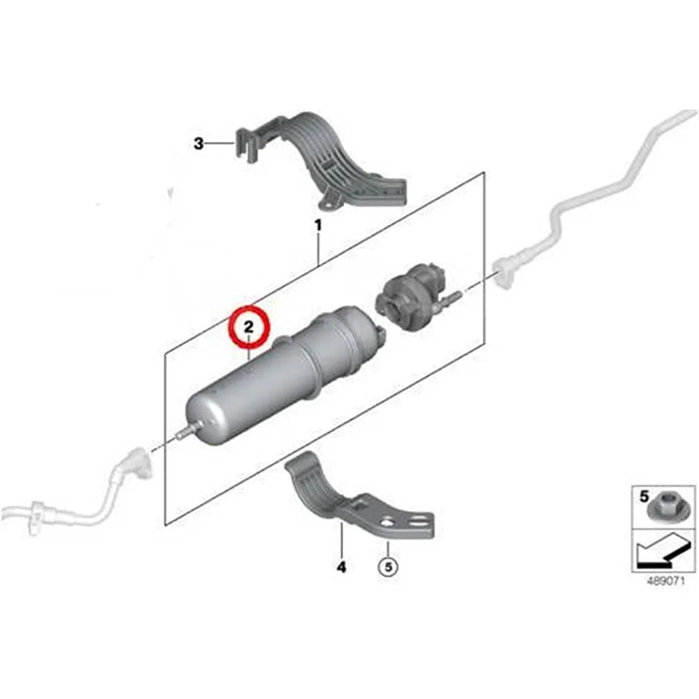 خرطوشة فلتر الوقود عالية الجودة ، BMW X3 M X4 X5 G01 G02 G05 G07 G11 ، 13328591019 ، 13328582272