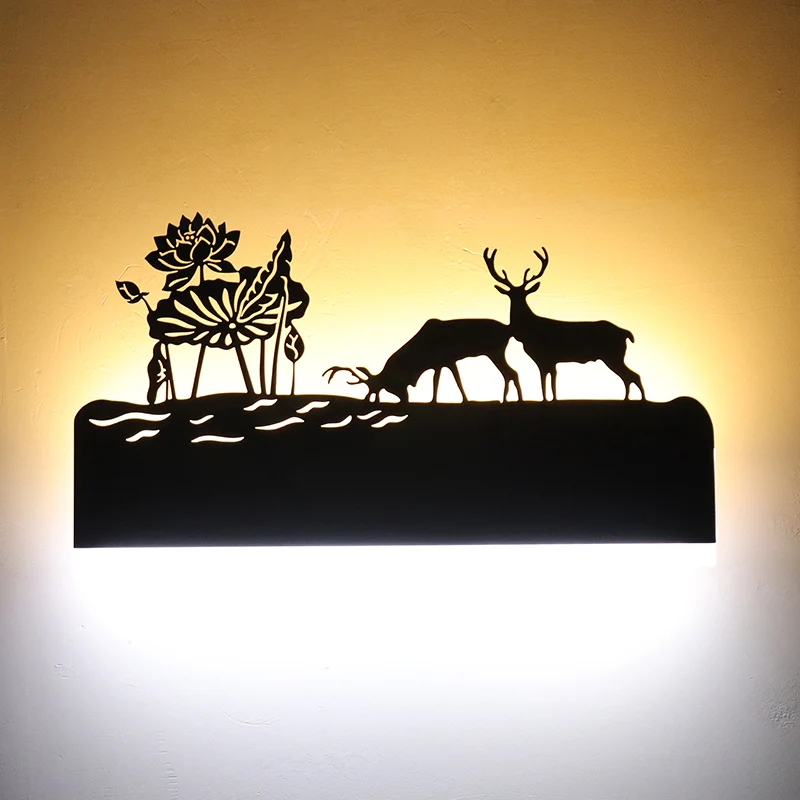 Nordic LED Acrylic Background Wall Light Modern Indoor Lamp for Living Room Hallway Bedroom Decor Atmosphere Light 2024