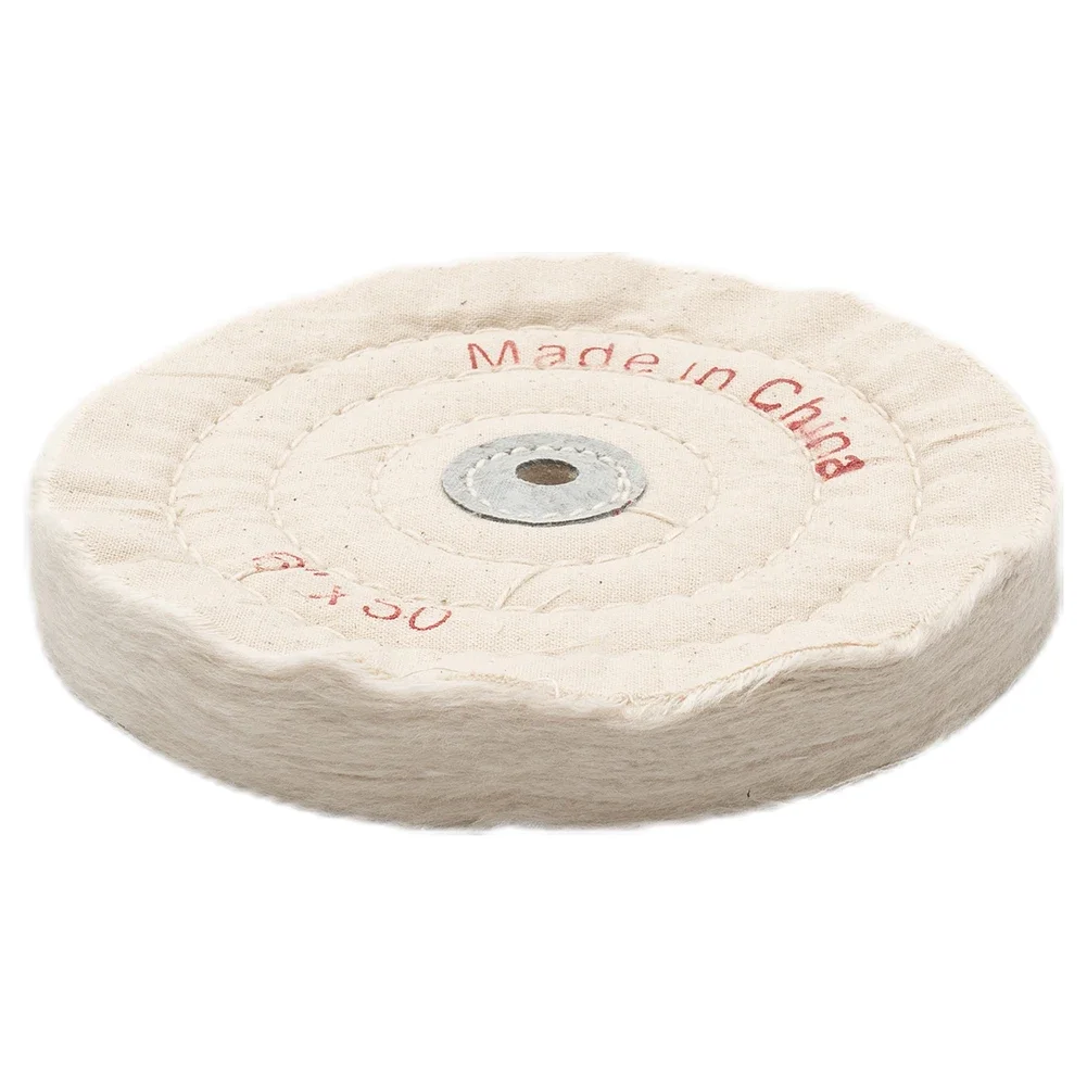 1pc150/200mmClothPolishing ล้อ Flannel Cotton Buffing Pad ทําความสะอาด Pad สําหรับเครื่องบดมุมเครื่องบดม้านั่งเครื่องมืออะไหล่