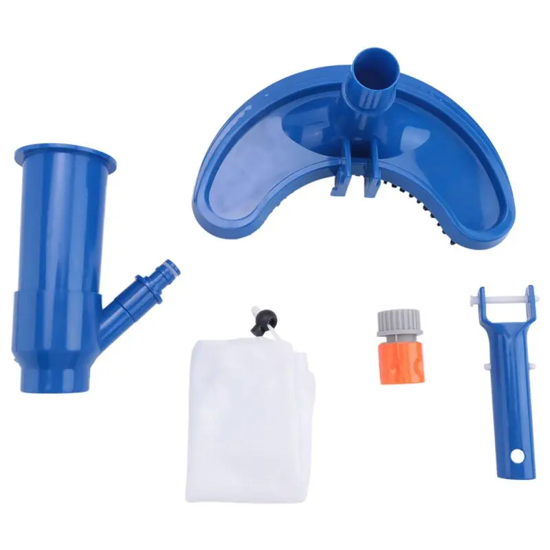 A76I-Portable Pool Vacuum For Above Ground Pool With Brushes And Bag, For Spa Hot Tub,Inflatable Pools&Fountains(US Standard)