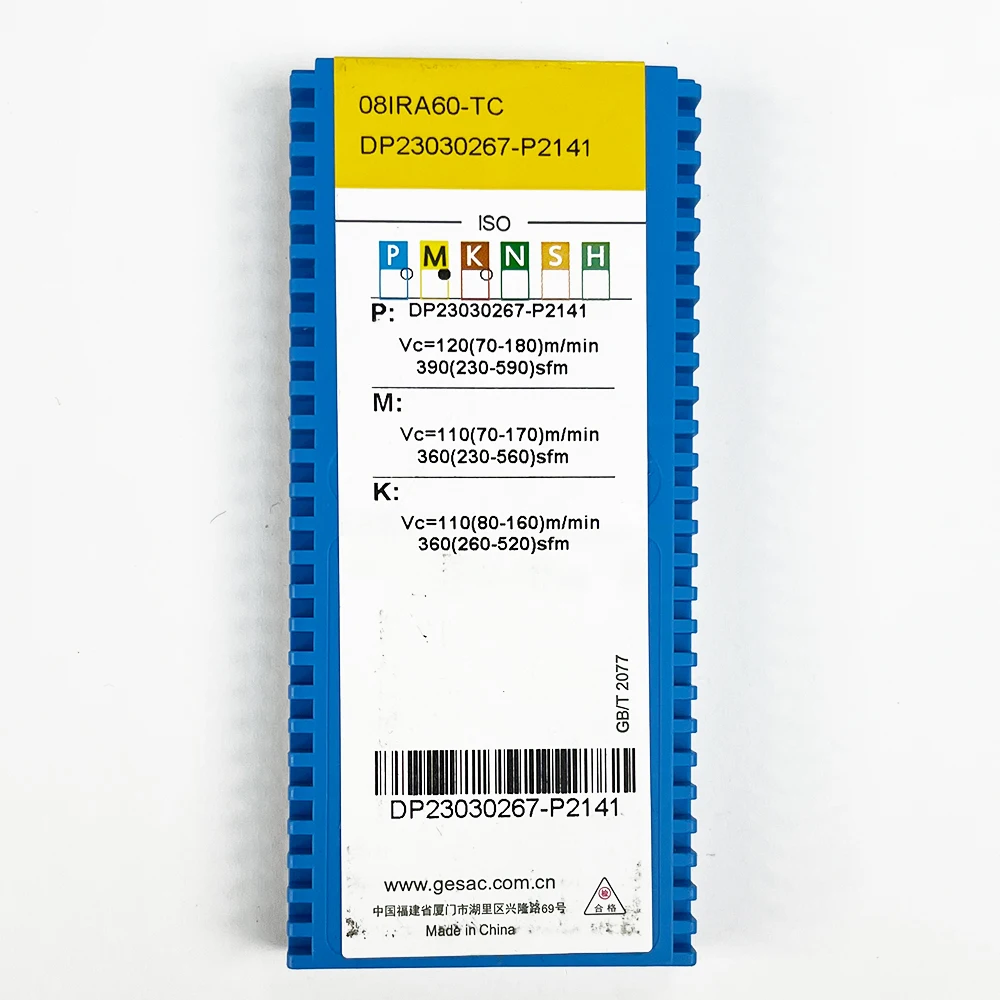 HUAZHICHUN 08ir60-tc GM3225 insertos de carburo, herramienta de corte de fresado