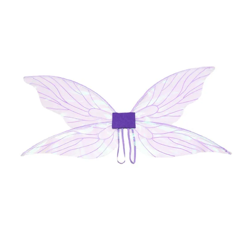 Butterfly Fairy Wings Dress Up Angel Wings Girls Birthday Party Favor Accessories Cartoon Cosplay Cicada Elf Wings Princess Wear