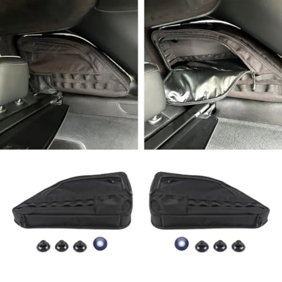 

Органайзер-сумка для хранения на заднее боковое окно, совместимый с Jeep Grand Cherokee 5-го поколения 2022-2024, для двухрядного салона, черный