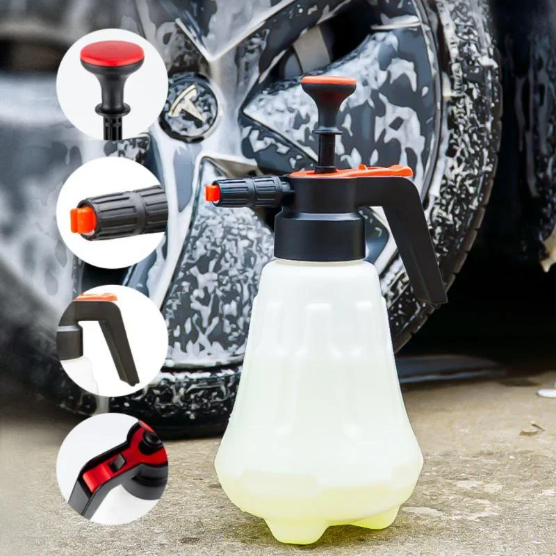 3L Hand Pump Foam Sprayer Pressurized Foam Sprayer 3L Pressure Foam Cannon Snow Nozzle Car Wash Car Window Cleaning